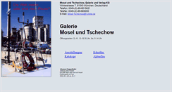 Desktop Screenshot of galerie-mosel-tschechow.de