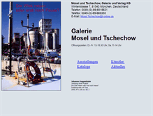 Tablet Screenshot of galerie-mosel-tschechow.de
